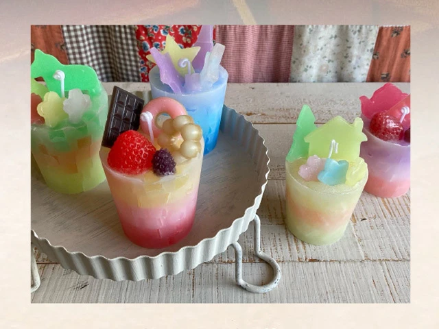 終了 夏休みワークショップ②キャンドル作り体験