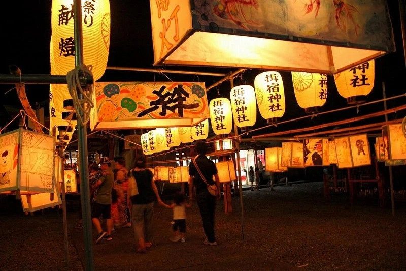 7/25　夏の風物詩・揖宿神社の六月灯