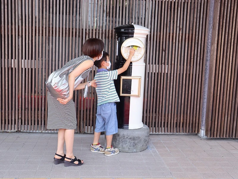 指宿駅に「いぶたまポスト」が設置されました♪