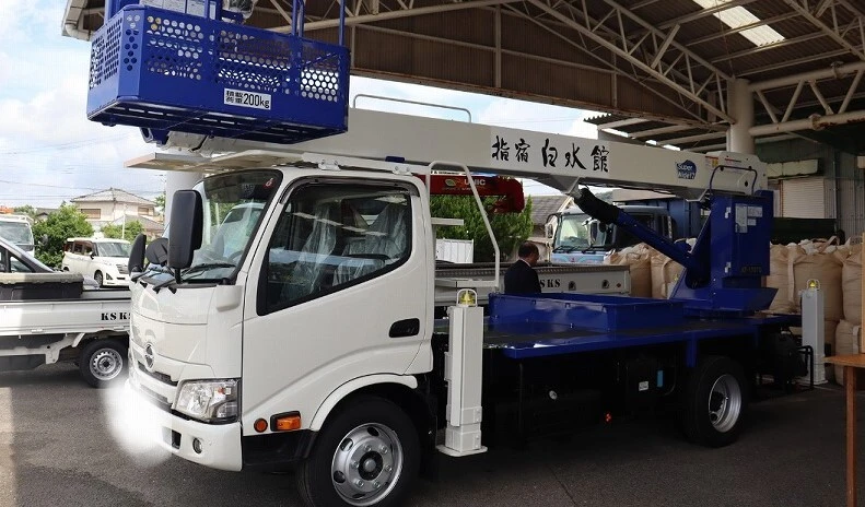 高所作業車安全祈願
