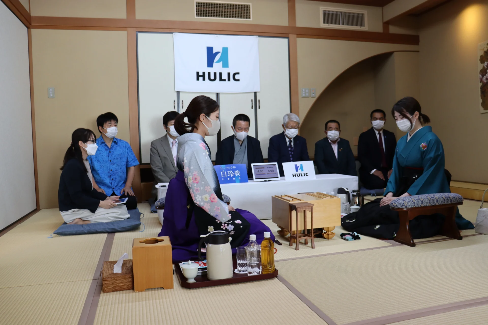 第二期ヒューリック杯白玲戦の第三局が始まりました