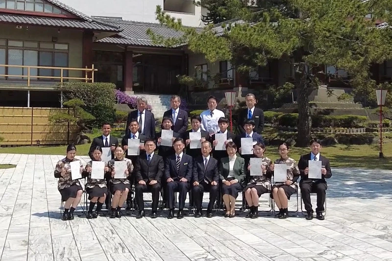令和４年度入社式が行われました。