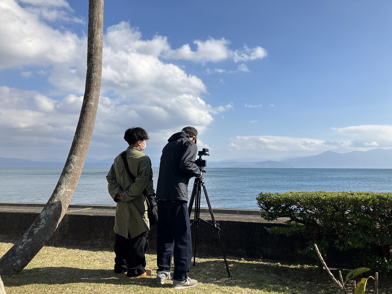 保護中: テレビ東京様による取材撮影風景