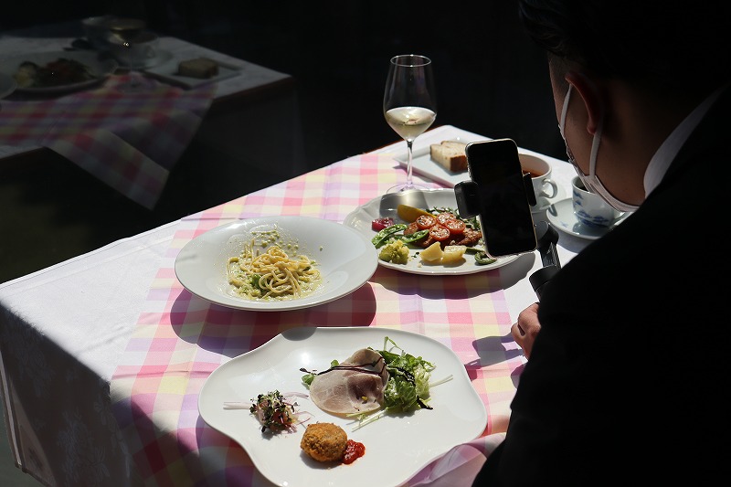 料理撮影　指宿産そら豆のパスタ